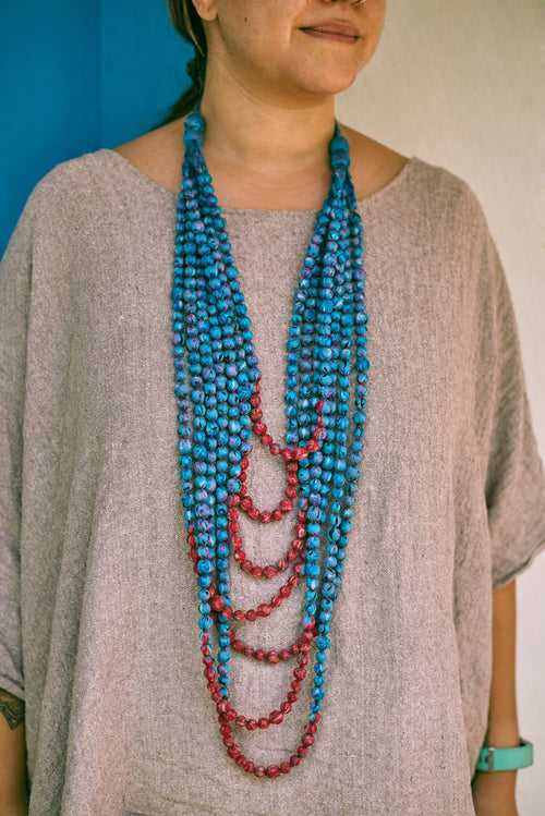 7-Strings Beaded Necklace
