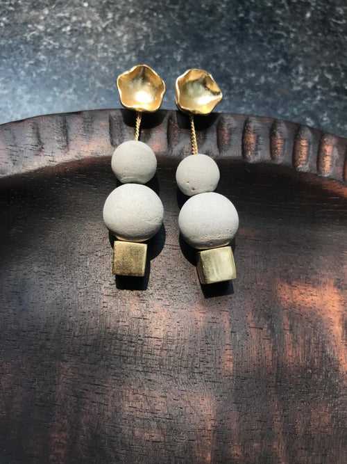 Concrete Off-beat Earrings