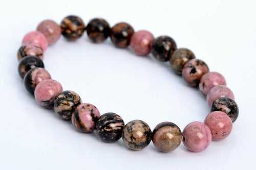 Rhodonite Bracelet (Generosity, Higher Purpose, Emotional Healing)