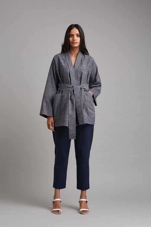 Handwoven Cotton Kimono Jacket