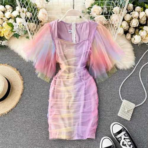 Holographic Tulle Dress