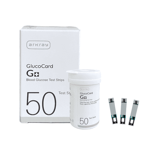ARKRAY GlucoCard G+ Blood Glucose Test Strips 50 Strips pack - Bottlepack