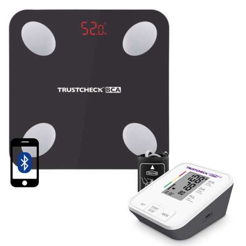 TRUSTCHECK Body Composition Analyzer & Blood Pressure Monitor 2.0 Combo