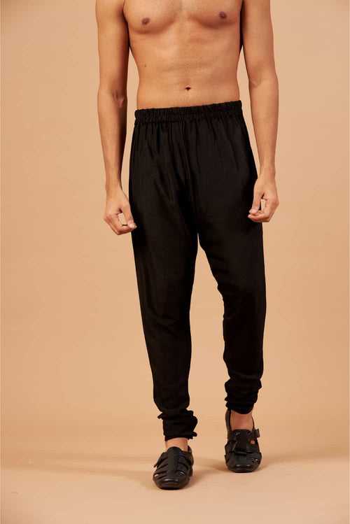 Black Stretch Chudi Pant