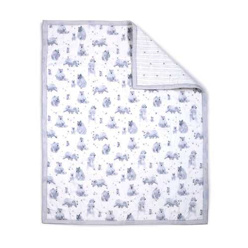 Bear Life- Reversible All Weather Quilt in Organic Cotton