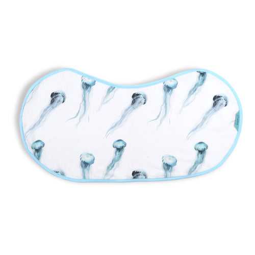 Jellyfish Life Burping Cloth Bib