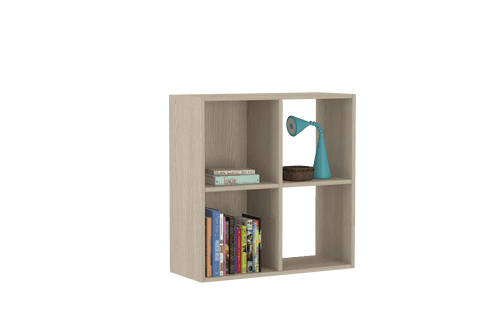 Montessori 2x2 Shelves In Oak & acacia laminate