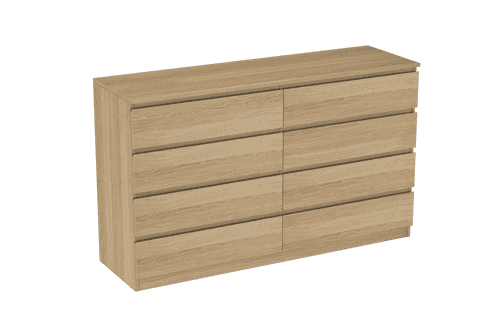 LittleBird Chest of Drawer S9 in Oak