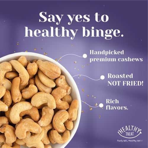 Roasted Cashews Himalayan Salted | More Minerals, Less Salt