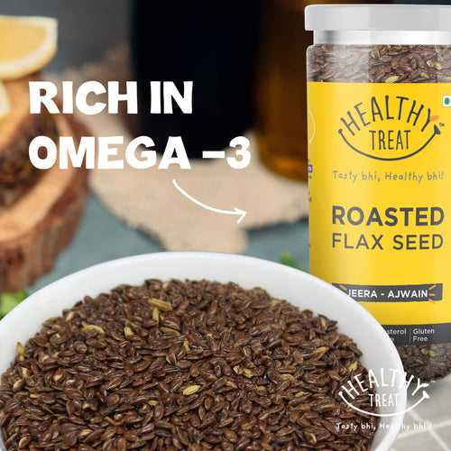 Roasted Flax Seed Jeera Ajwain | Fiber-rich | 150 gm