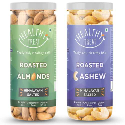 Roasted Cashews & California Almonds Combo | Pack of 2