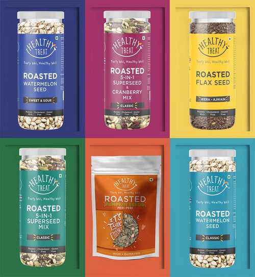 Roasted Superseed Snacks Combo - Pack of 6