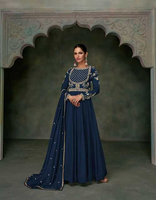 Evening Party Wear Indo Western Gown