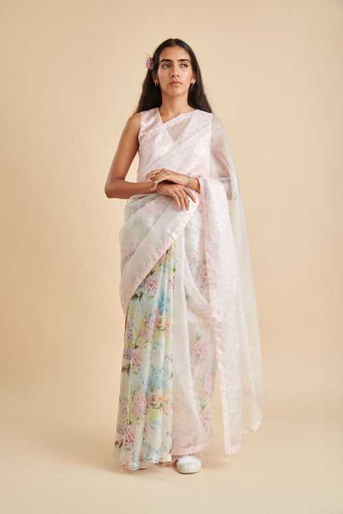 Half and Half Posy Sari