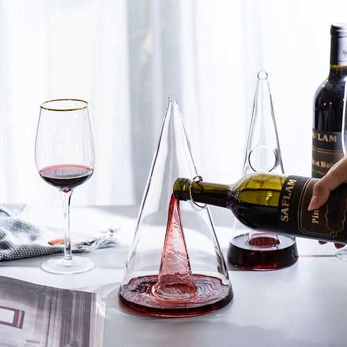 Crystal Pyramid Wine Decanter