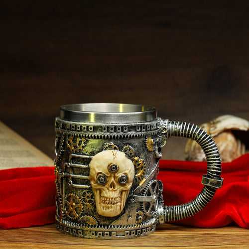 Skull Mug Gear Viking Goblet Medieval