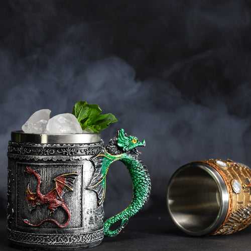 Gothic Dragon Tankard Beer Mug Cup Medieval