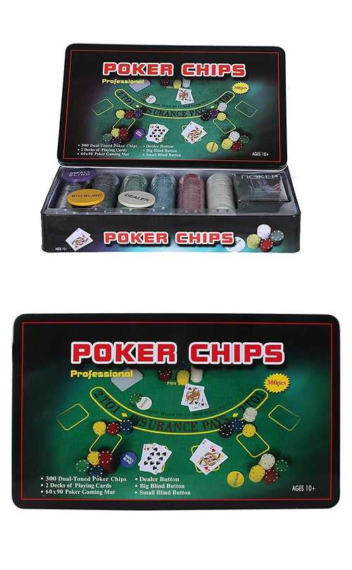 Poker Set Casino Game 300 Chips