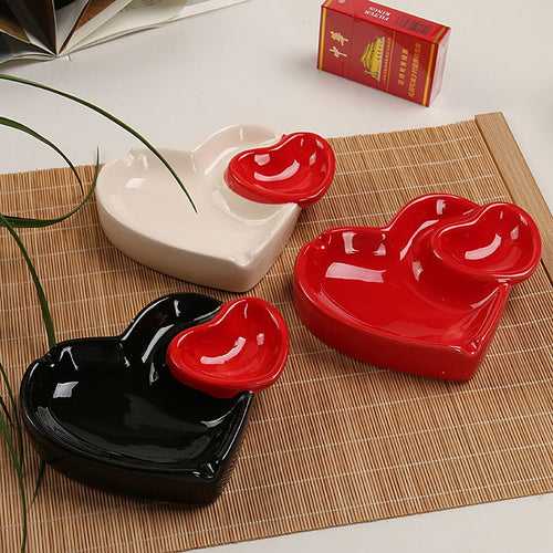 Heart-shaped Ceramic Ashtray