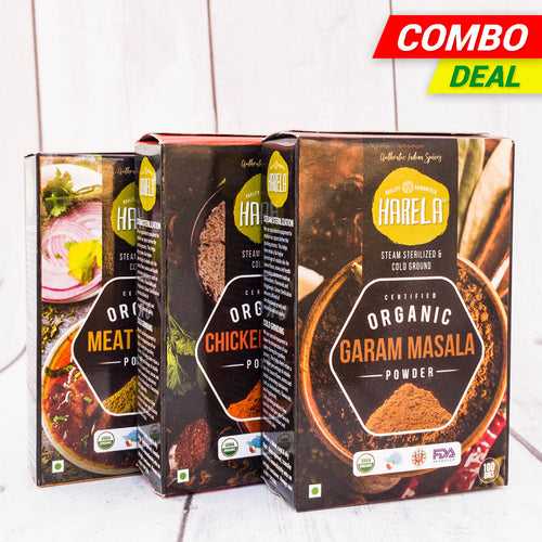 Daily Essentials Combo Pack - (Chicken Masala, Garam Masala, Meat Masala)