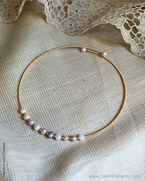 AJ-W18992 Pearl Hasli shaded Necklace