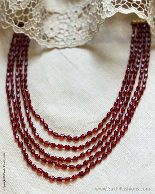 AJ-W16460 Rust Beads Mala