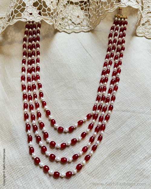 AJ-W16451 Ruby Beads Mala
