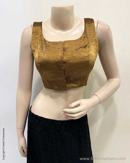 BL-S13104R2 Gold Tissue Blouse