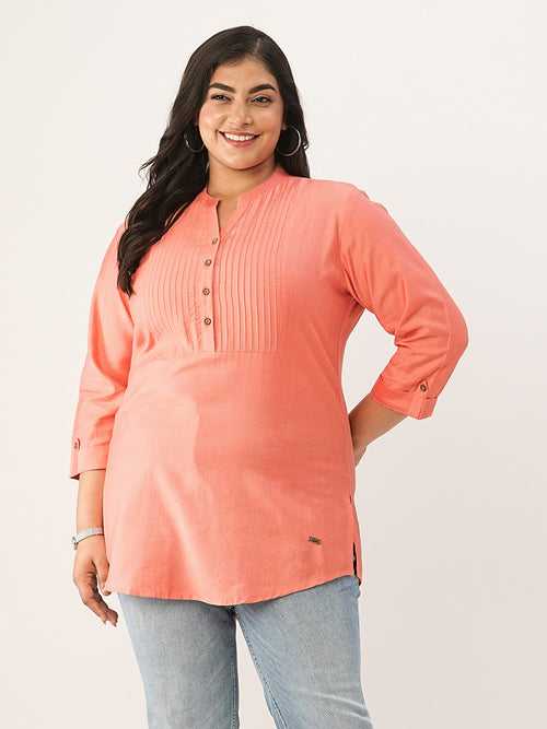 Coral Comfort Fit Rayon Tunics for Women Online in India Hip Length Straight - Zola