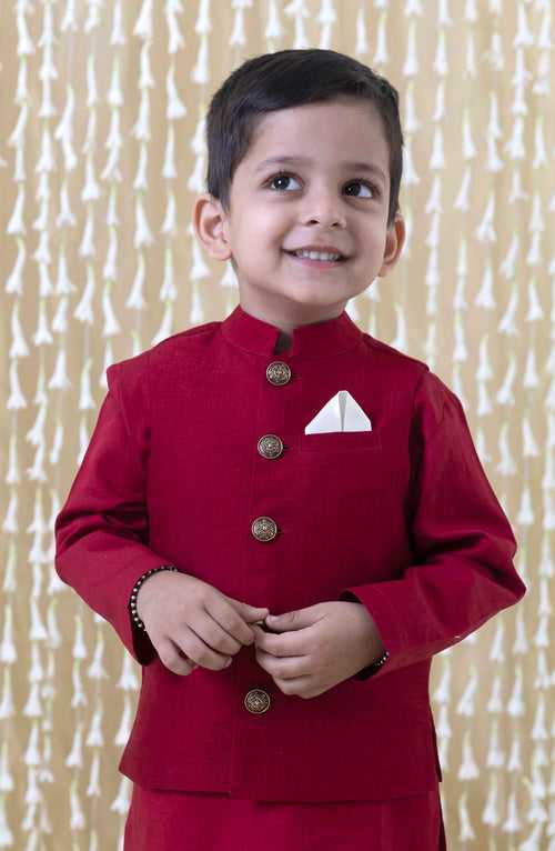 Inaayat Bundi for Boys - Maroon