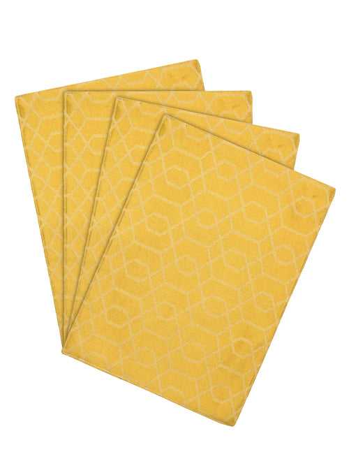 Saral Home Cotton Placemats Set of 4 - 33x45 cm Beige Color