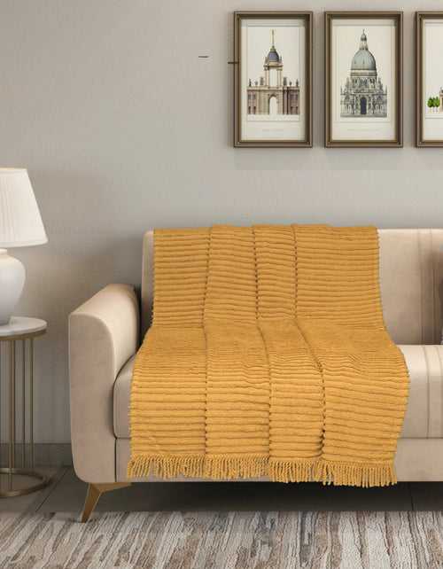 STRIPE (BARKHA) WASHABLE COTTON SOFA COVER/ THROW