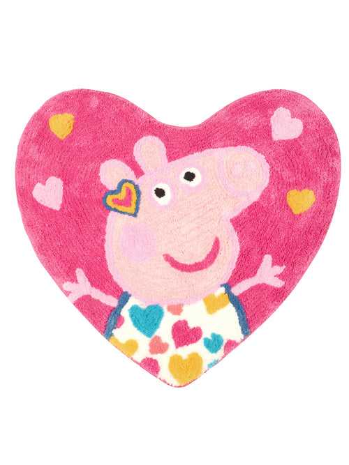 Peppa-pig heart shape micro bathmat. (Gifts)