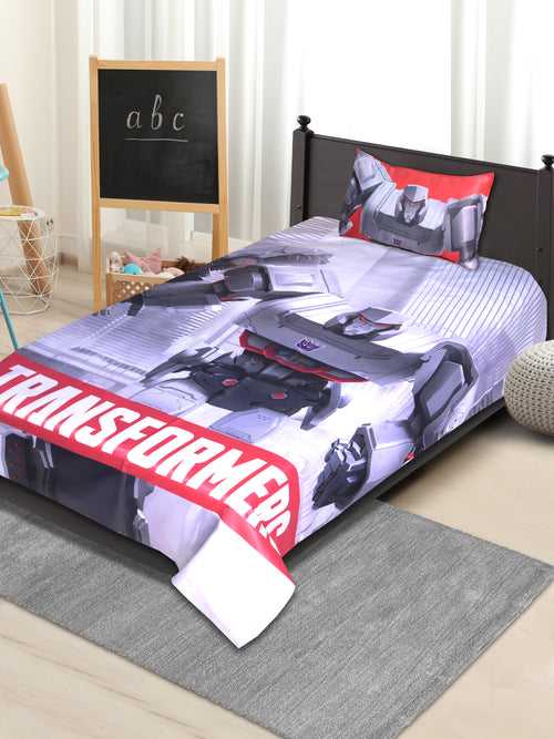 Transformer Single Size Bed sheet (60*90) with 1 Pillow