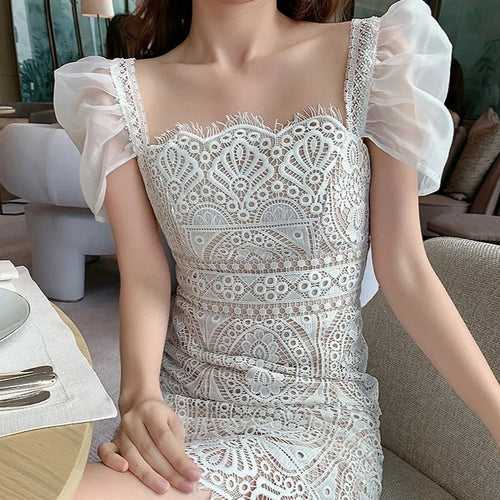 Celestial Embroidered lace Dress