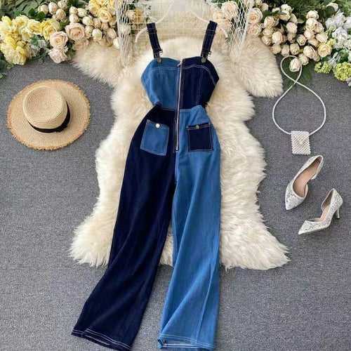 Canadian Dual tone denim Jumpsuit