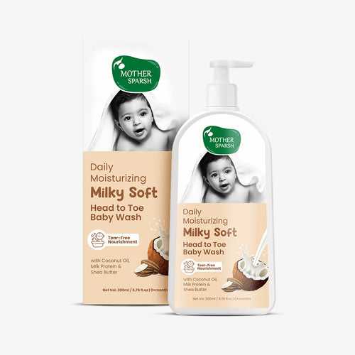 Daily Moisturizing Milky Soft Head to Toe Baby Wash 200ml