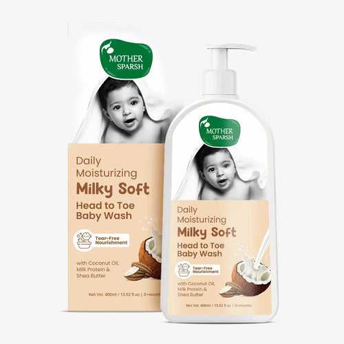 Daily Moisturizing Milky Soft Head to Toe Baby Wash 400ml