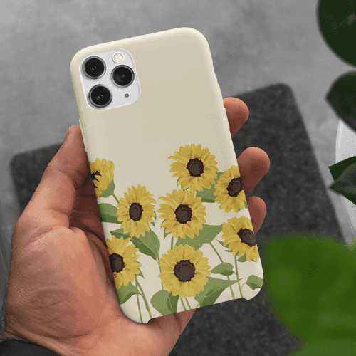 Sunflower Printed Hard Slim Case
