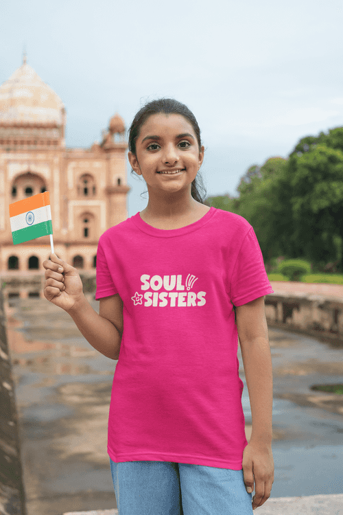 Soul sisters Printed pink Kids T-shirts