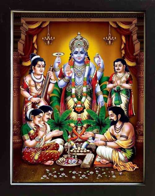 Lord Satyanarayana Photo with Frame