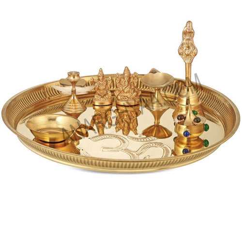 Brass  Puja  Thali