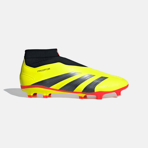 Adidas Predator League Laceless Firm Ground Football Shoes -Team Solar Yellow 2/Core Black/Cloud White