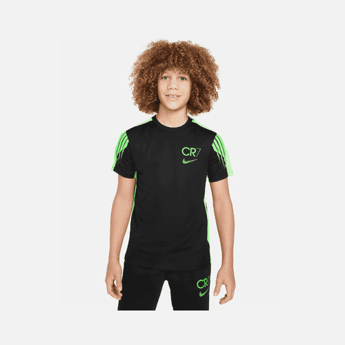 Nike CR7 Older Kids' Dri-FIT Academy 23 Football Top -Black/Green Strike/Green Strike