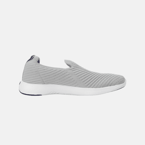 Puma Softride Pegasi Knit Women's Slip-On Shoes -Cool Light Gray-Team Violet