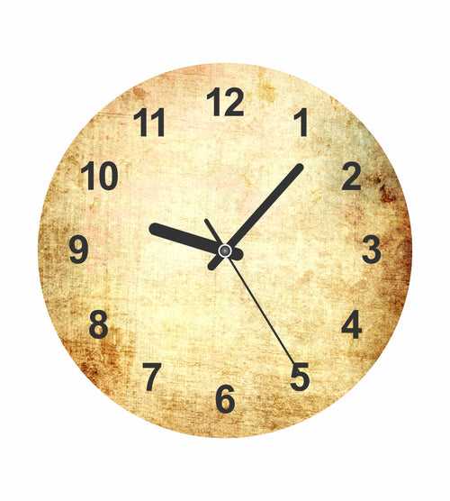 Old Golden Texture Wall Clock