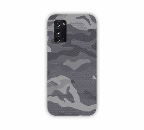 Grey Shade Camouflage Design Samsung Note 20 Mobile Case