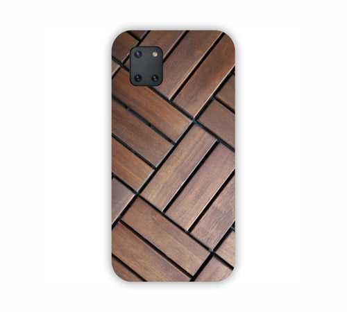 Brown Wooden Texture Design Samsung Note 10 Lite Mobile Case