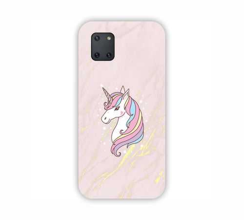 Pink Marble With Unicorn Texture Design Samsung Note 10 Lite Mobile Case