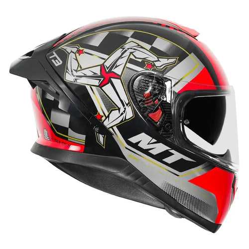 MT Thunder 3 Pro Isle of Man Gloss Red Helmet